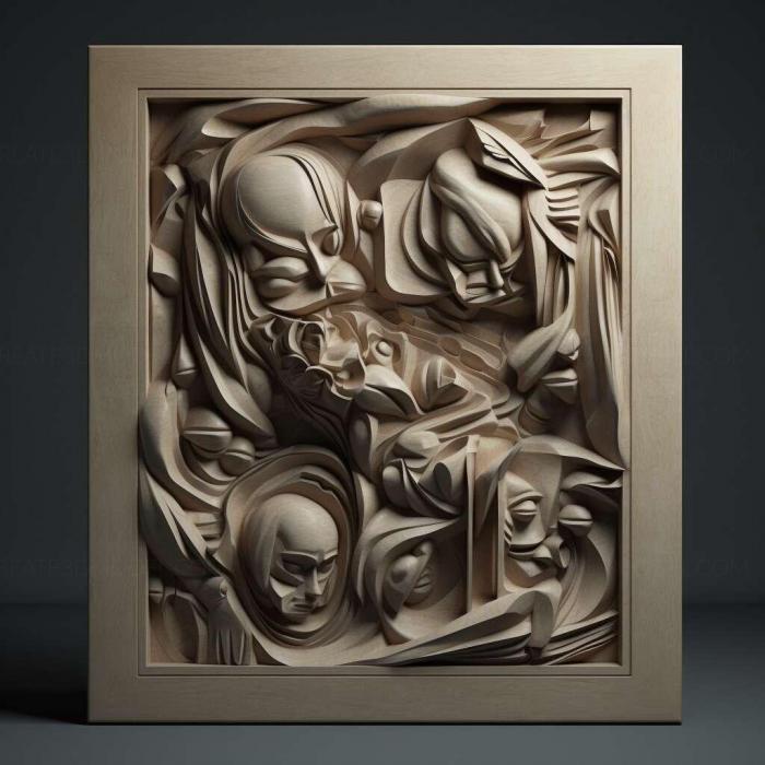 نموذج ثلاثي الأبعاد لآلة CNC 3D Art 